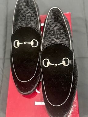 Gucci Horsebit Black Velvet Loather